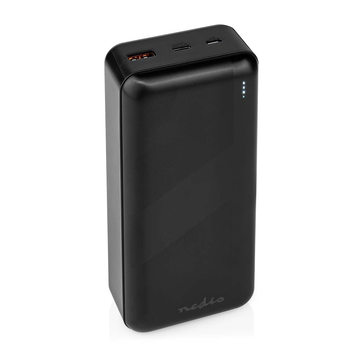 Power bank | 30000 mAh | 1.5 / 2.0 / 3.0 A | Number of outputs: 2 | Output connection: 1x USB-A / 1x USB-C™ | Input connection: 1x Micro USB / 1x USB-C™ | PD3.0 20W | Lithium polymer