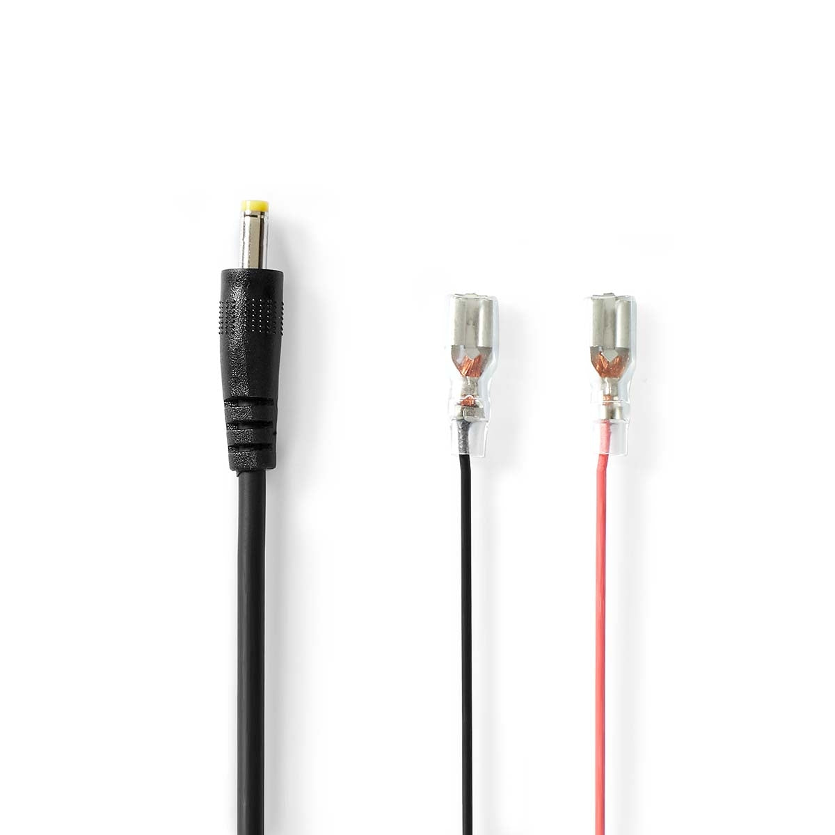 Power cable | DC Female | Open | Straight | Straight | Copper | 2.00 m | Round | PVC | Black | Gift box