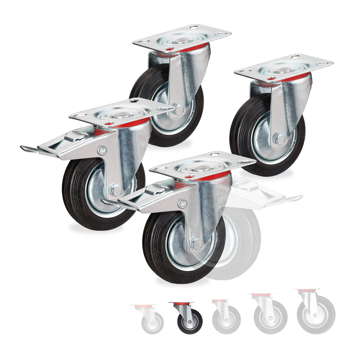 Powerful wheels, 4 pcs