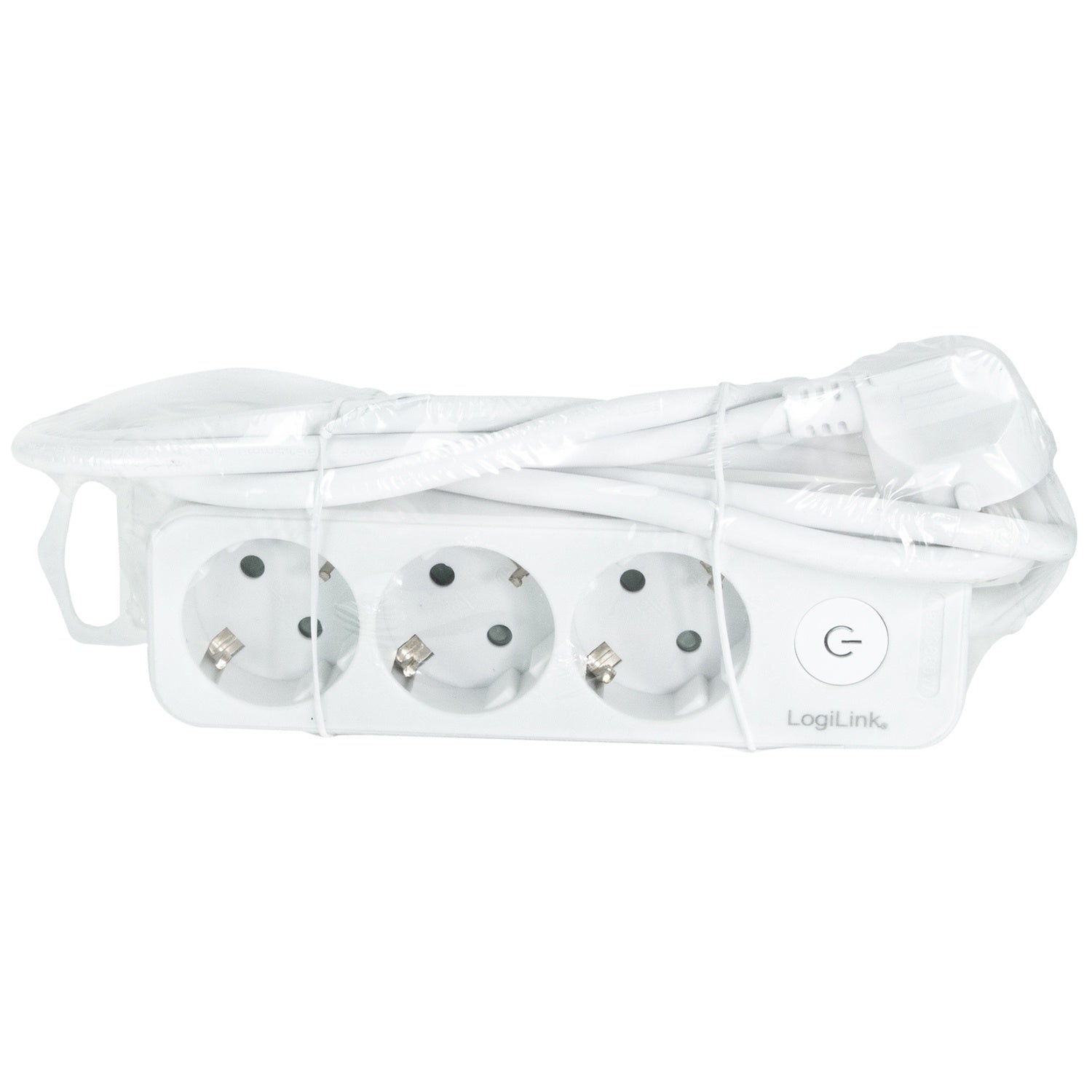 Power outlet 3-way with switch 1.5m White