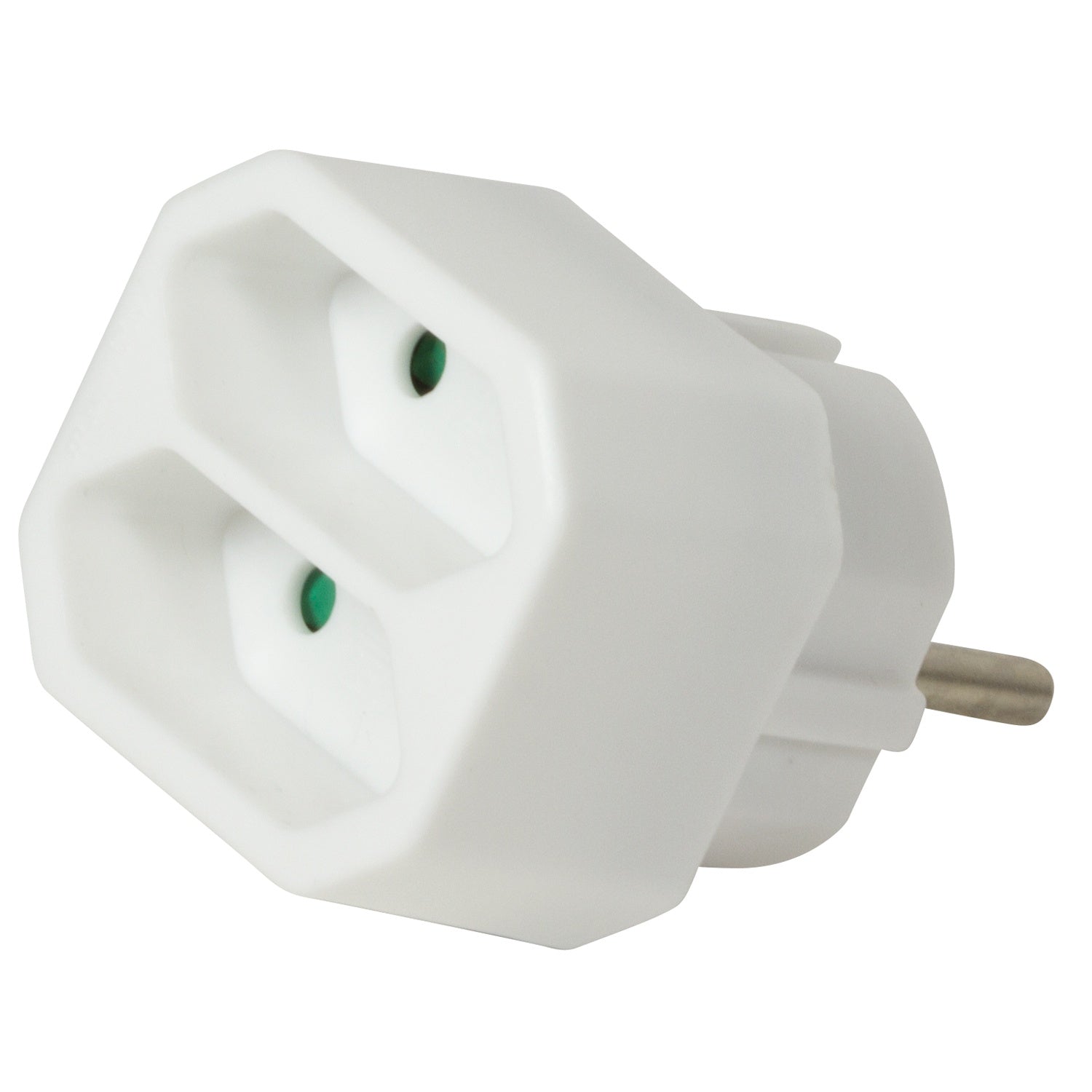 Power outlet with 2 Euro sockets White