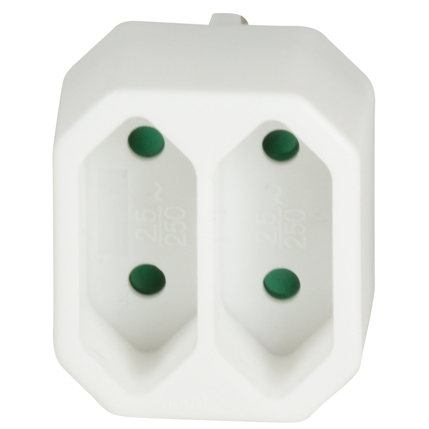 Power outlet with 2 Euro sockets White