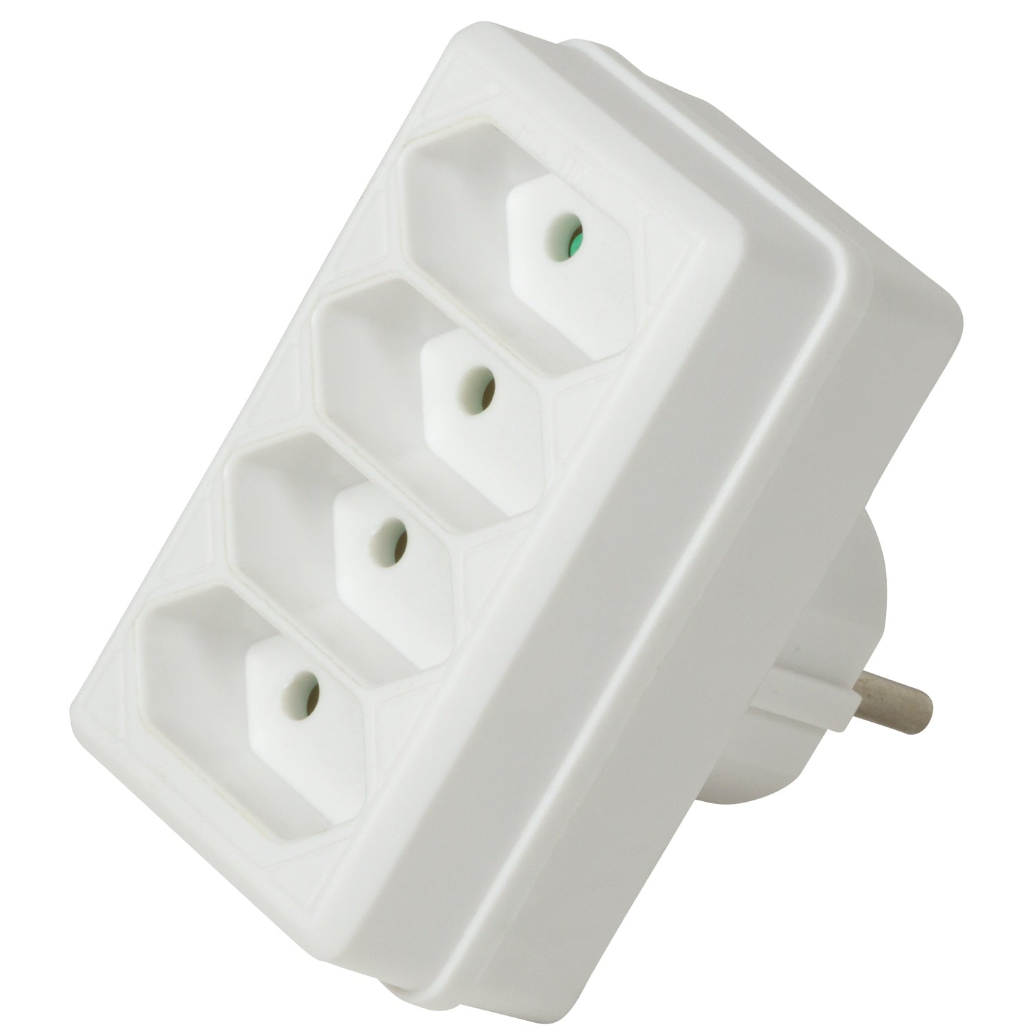 Power outlet with 4 Euro sockets White