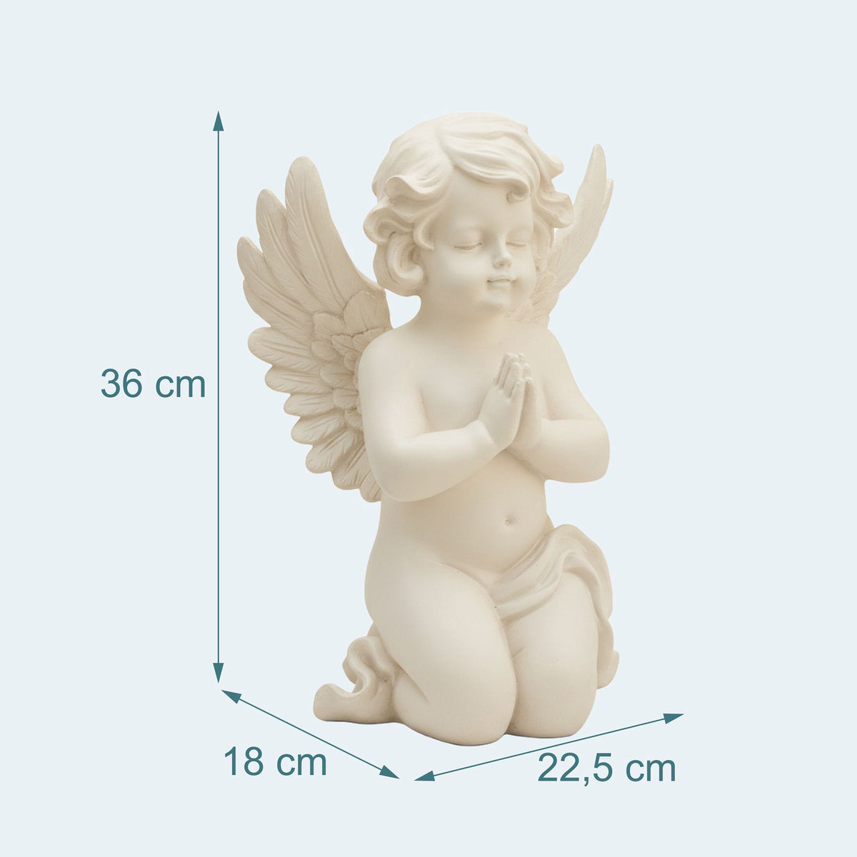 Praying Angel Statue for Cemetery or Garden