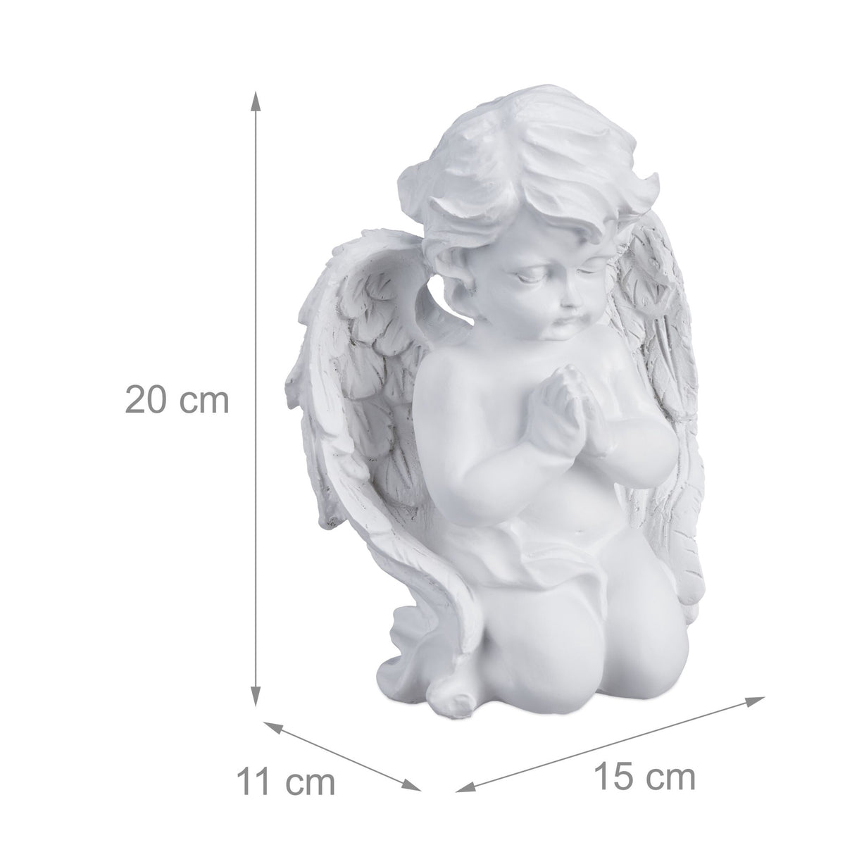 Praying angel in trench