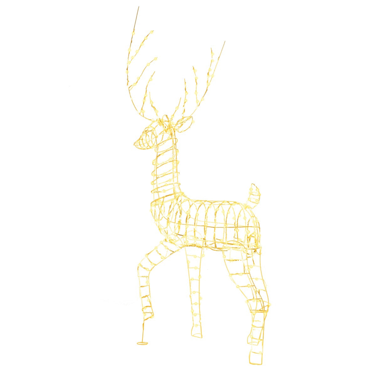 Pre-Lit Christmas Reindeer 186cm, 300 Warm White LEDs