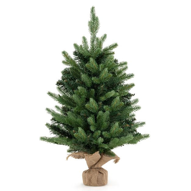 Pre-Lit Mini Christmas Tree 60cm, 35 Warm White LEDs