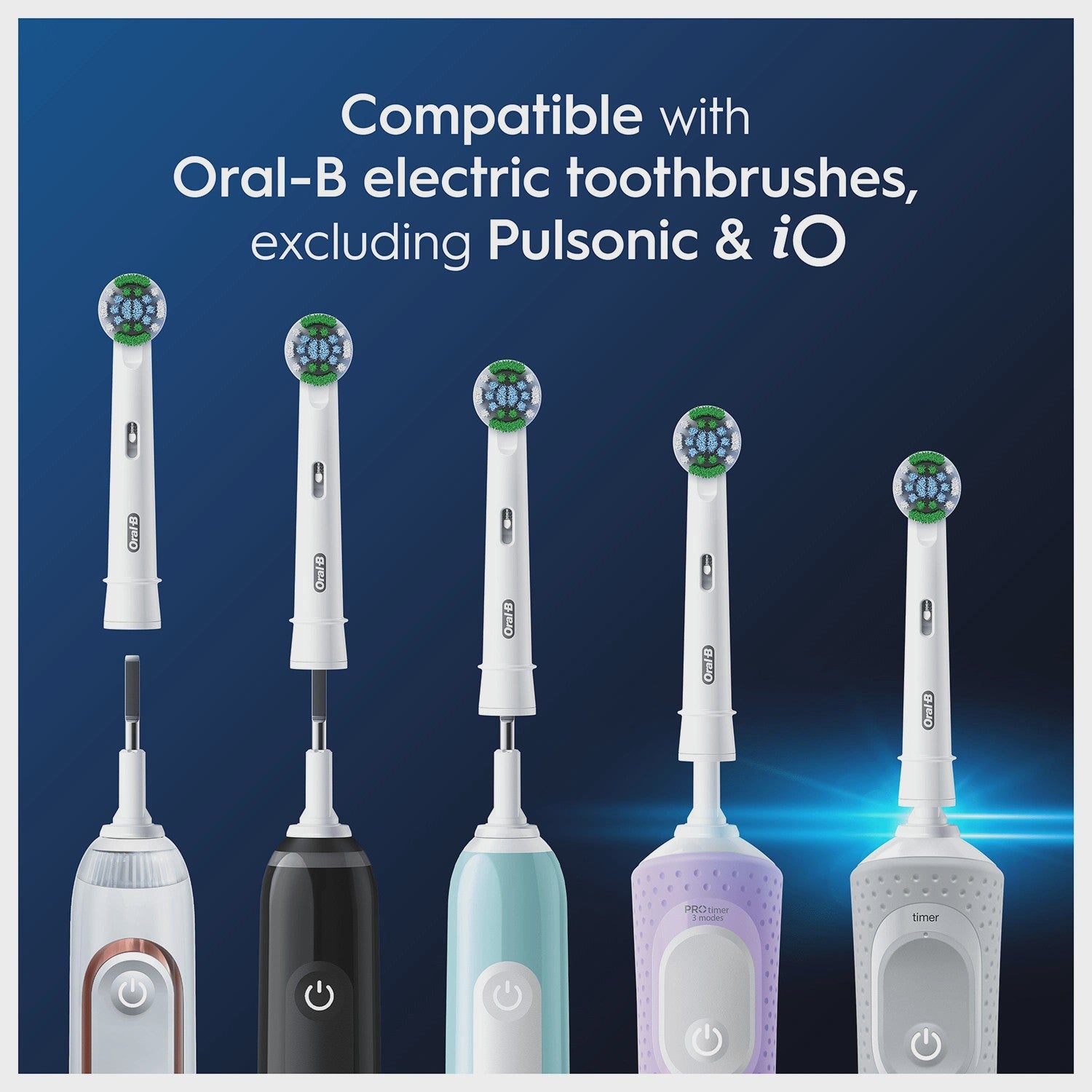 Precision Clean Toothbrush Heads, 5-Pack, Fits Oral-B