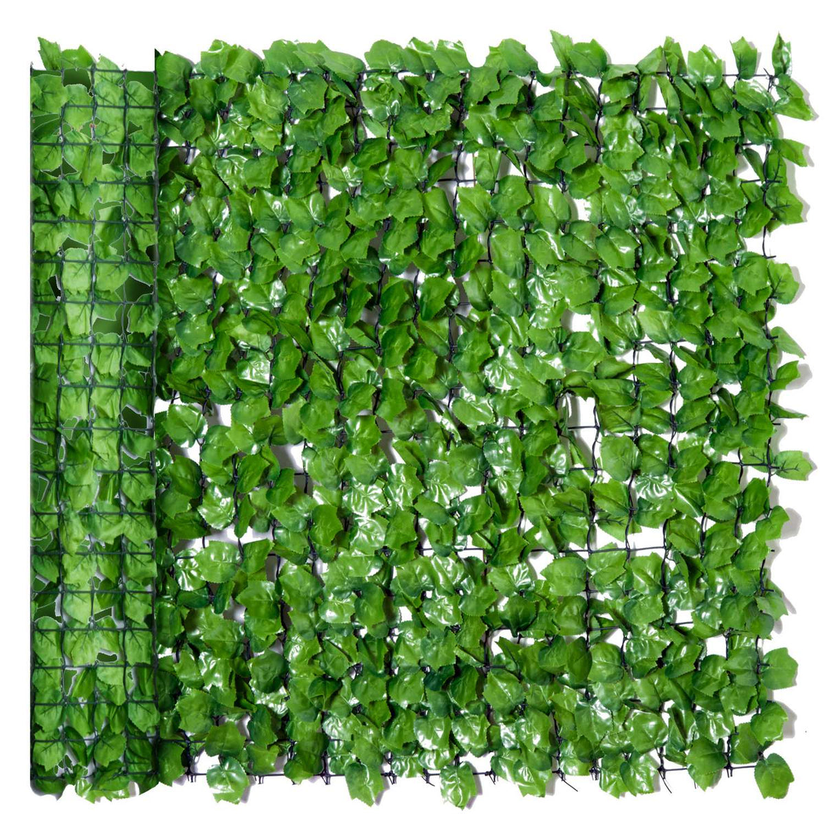 Privacy Hedge Artificial Hedge Balcony Wall Decoration Light Green 300X100Cm