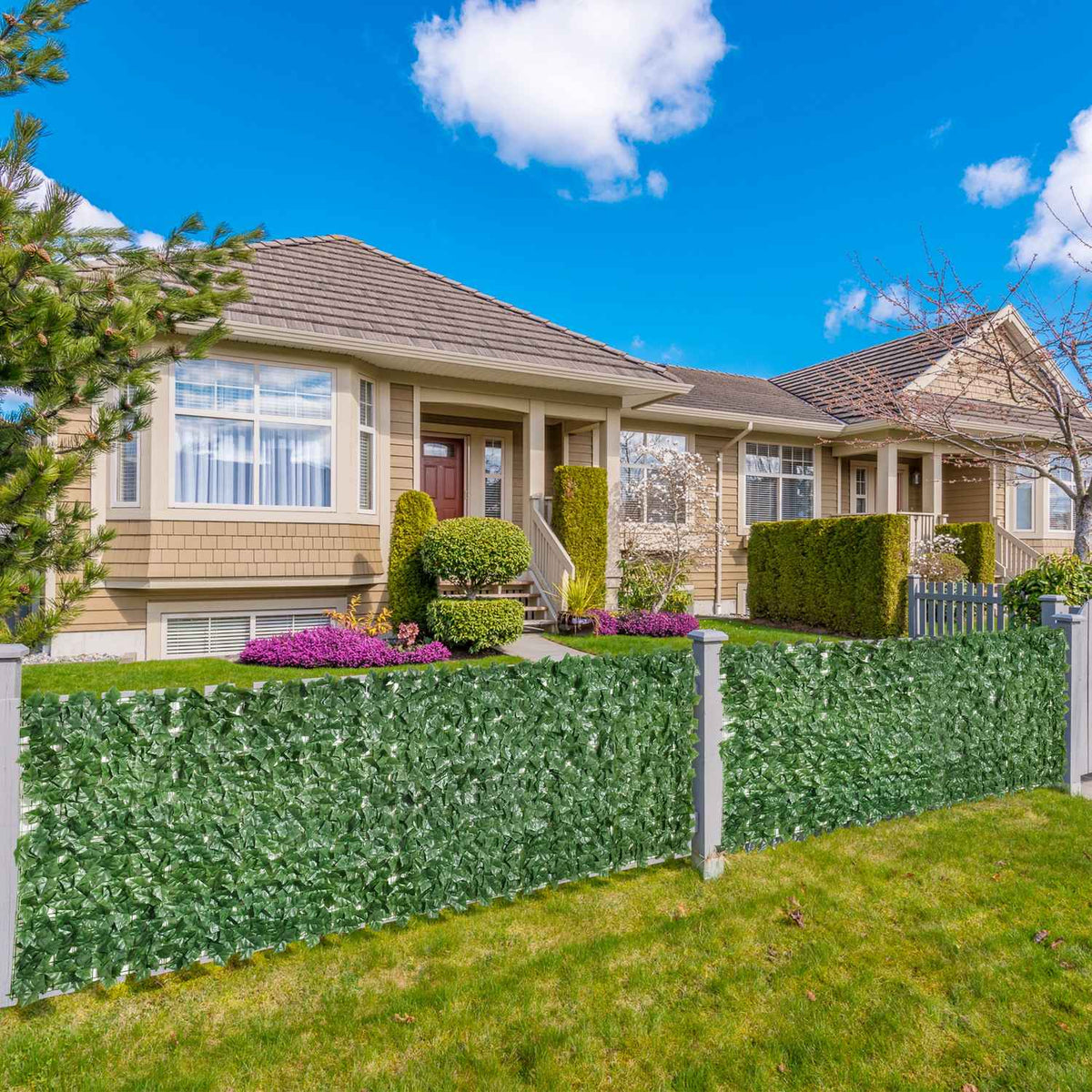 Privacy Hedge Artificial Hedge For Garden & Patio, Wall Decoration, Dark Green, 300X100Cm