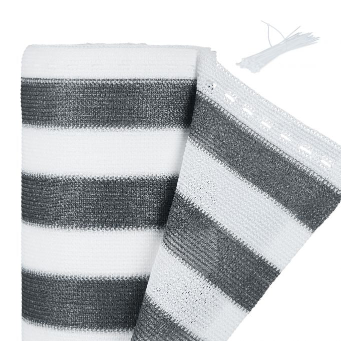 Privacy protection 1.8 m grey-white