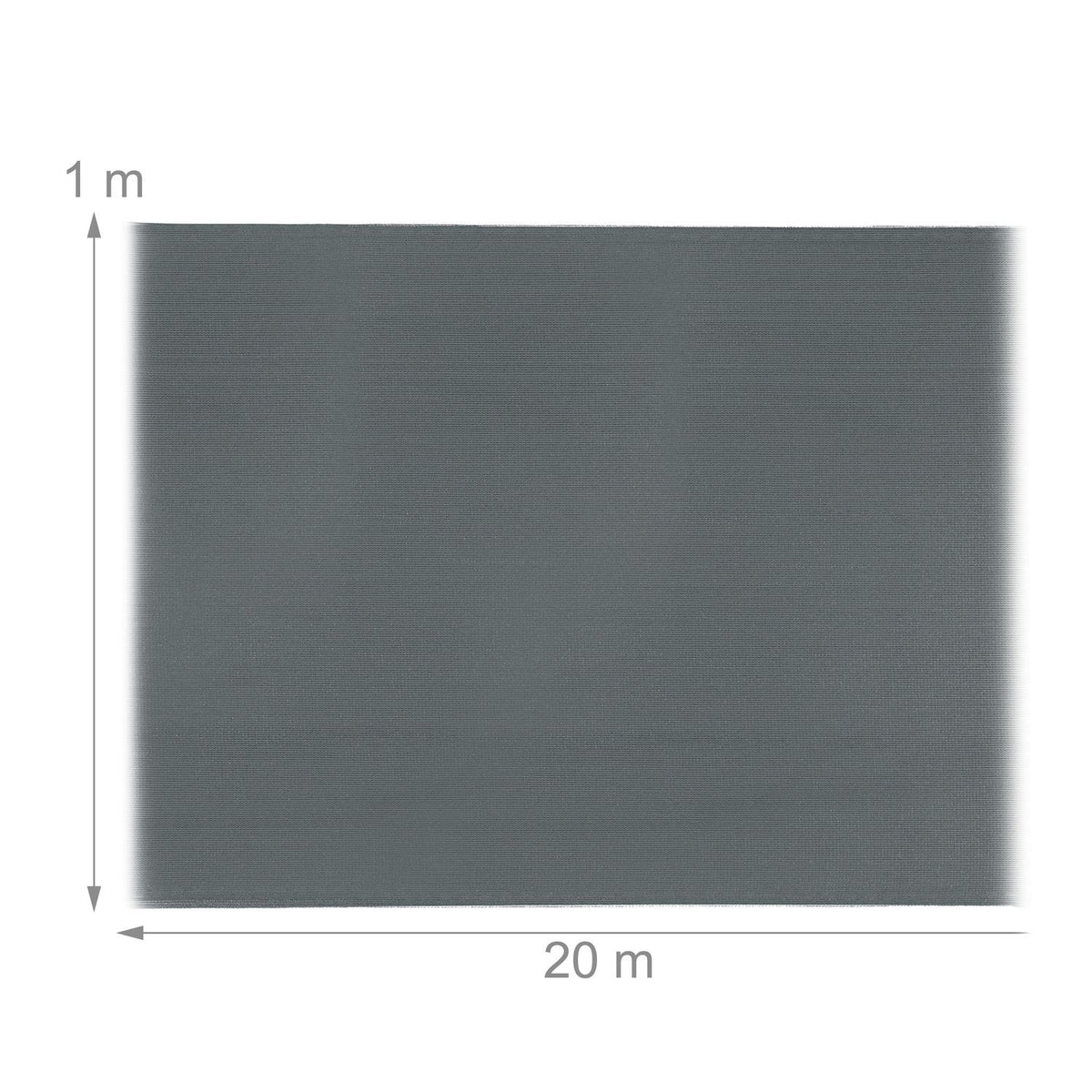 Privacy screen 1 m high anthracite grey