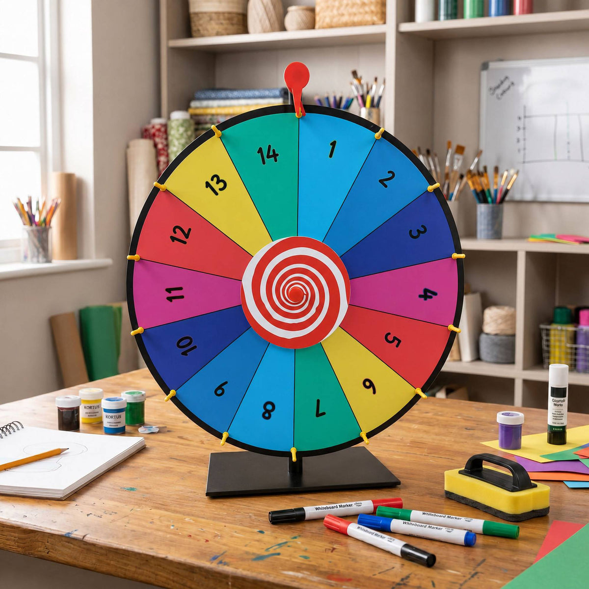 Prize Wheel with Stand, 60 cm – Multicoloured