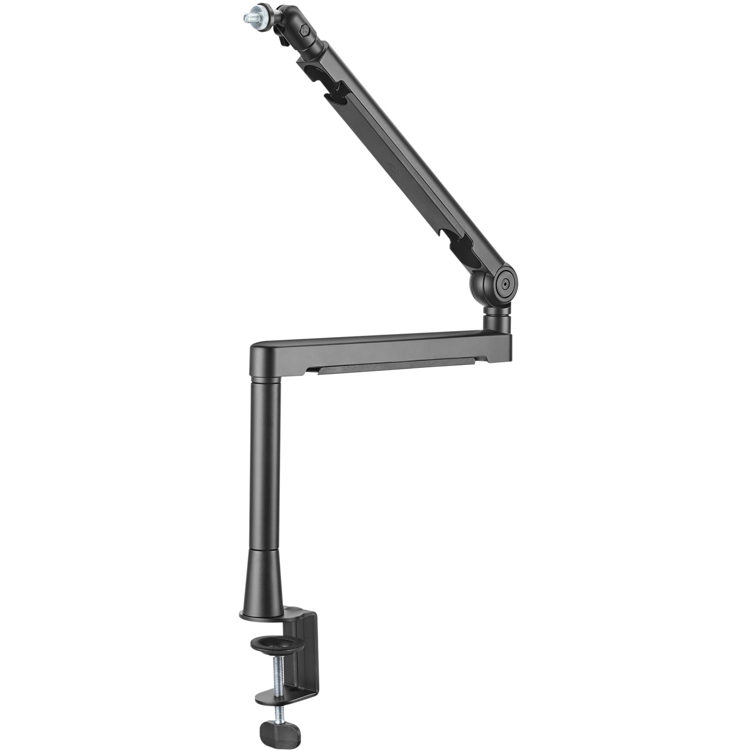 Professional studio microphone arm with cable management Aluminum Black