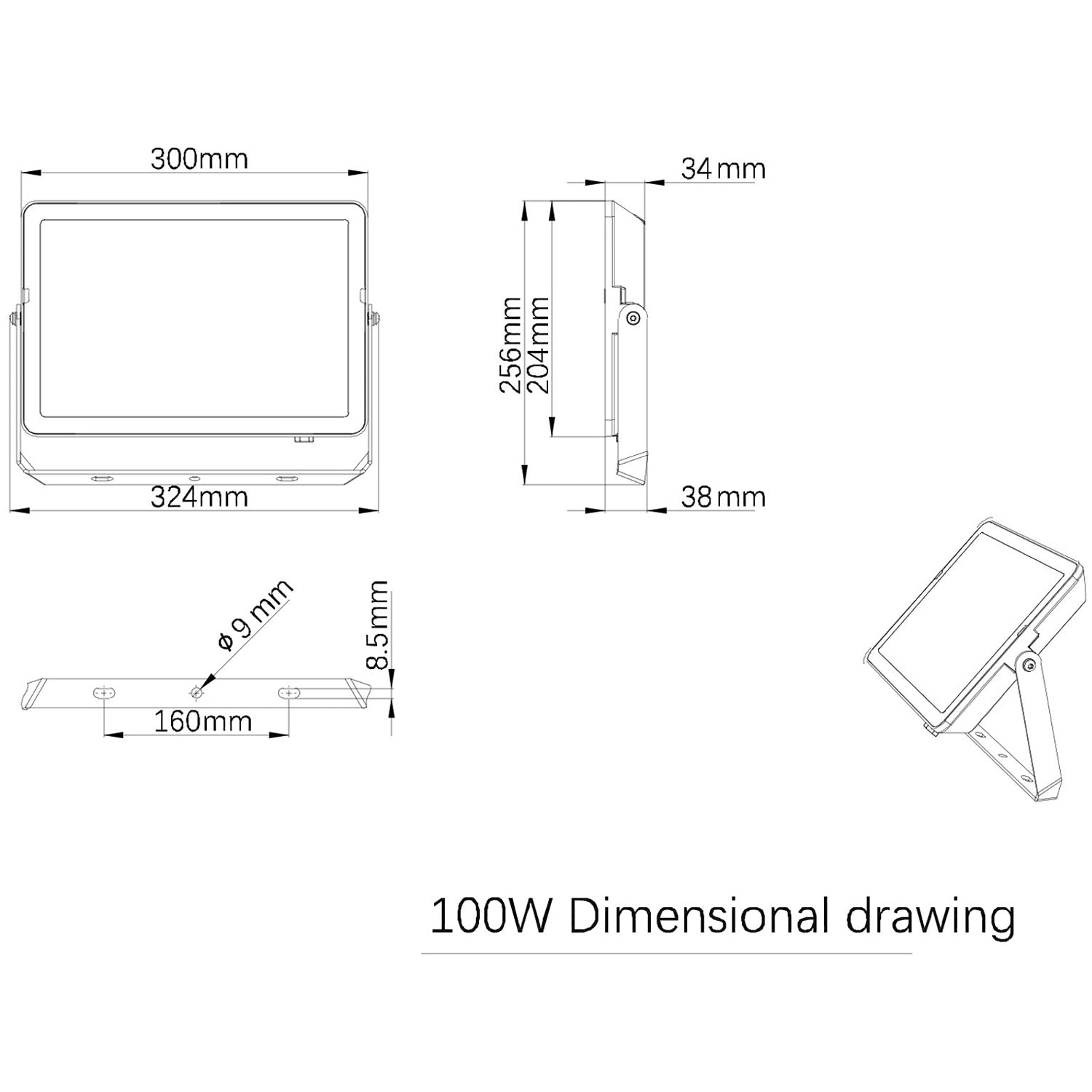 ProjectLine Spotlight 100W 9500lm