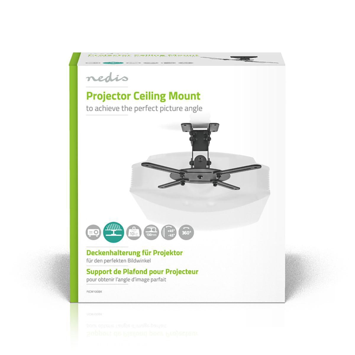 Projector Mount | Fully adjustable | 10 kg | Rotatable | Can be tilted | Steel | Black