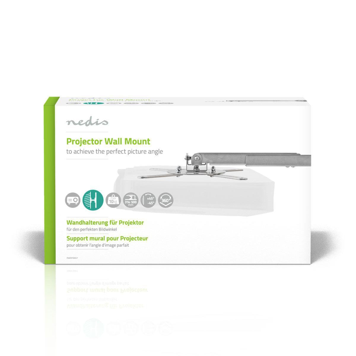 Projector Mount | Fully adjustable | 10 kg | Rotatable | Can be tilted | Steel | Silver