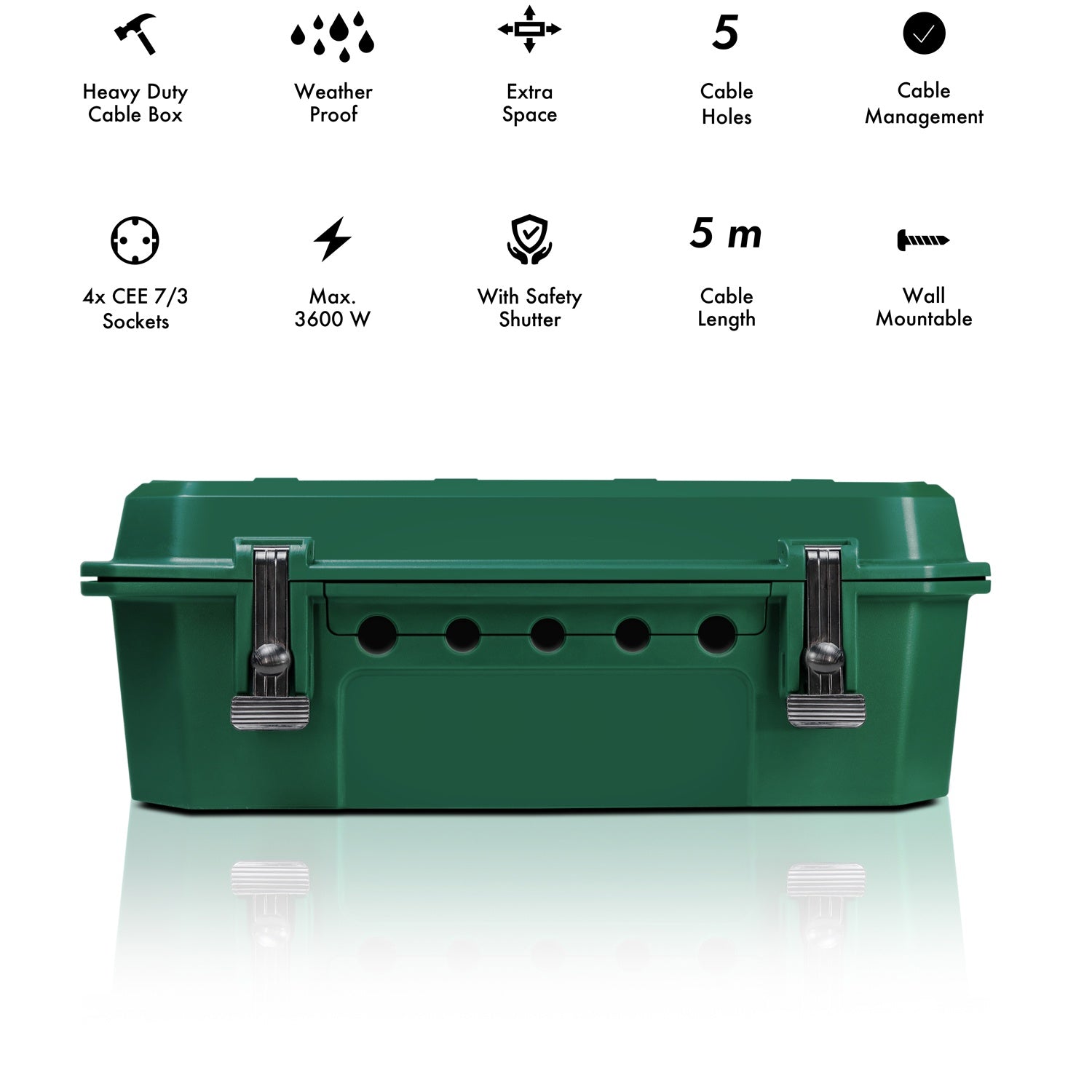 Protection box with branch socket 4-way IP54