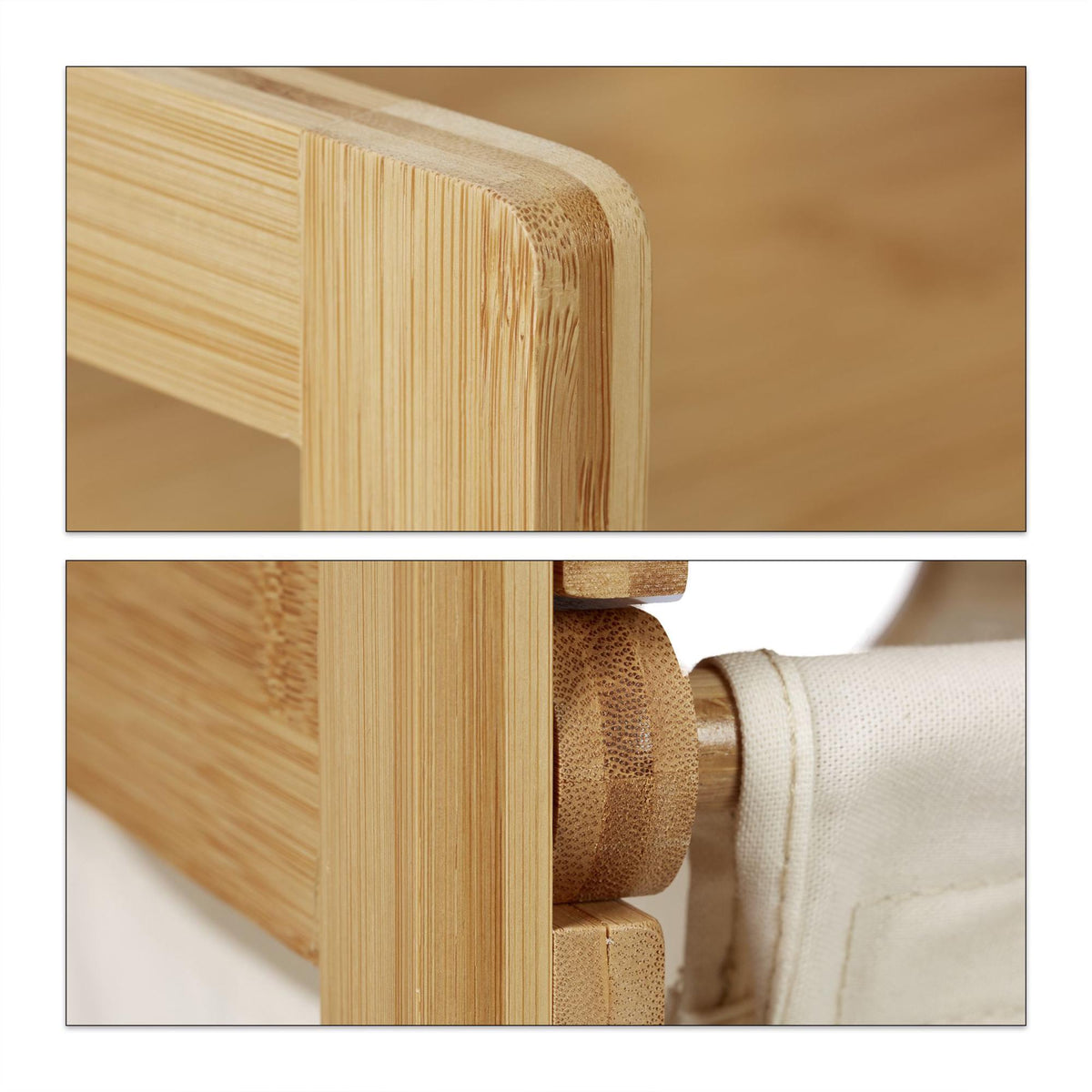 Pull-Out Bamboo Laundry Basket