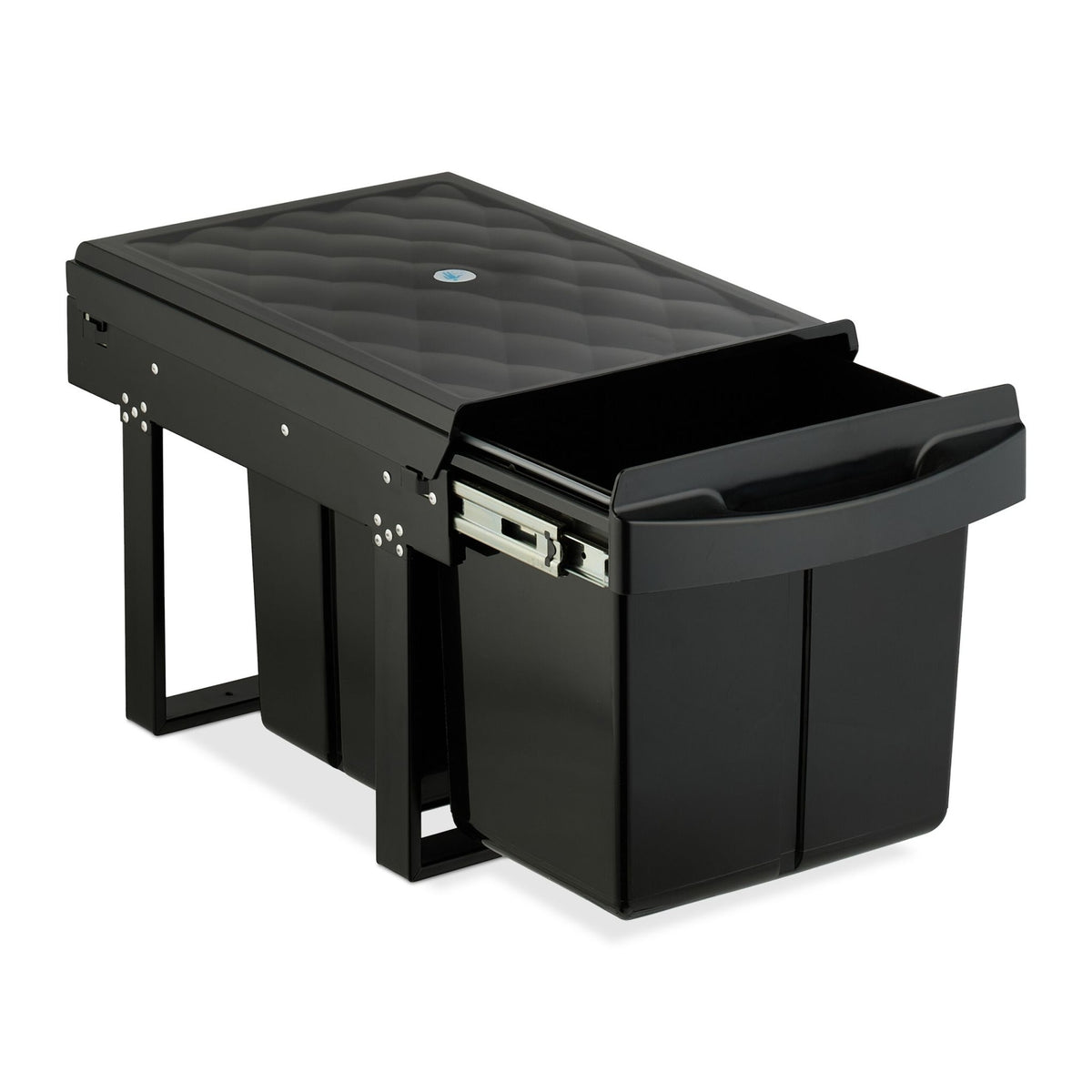 Pull-Out Kitchen Waste Bin with Odor-Blocking Lid