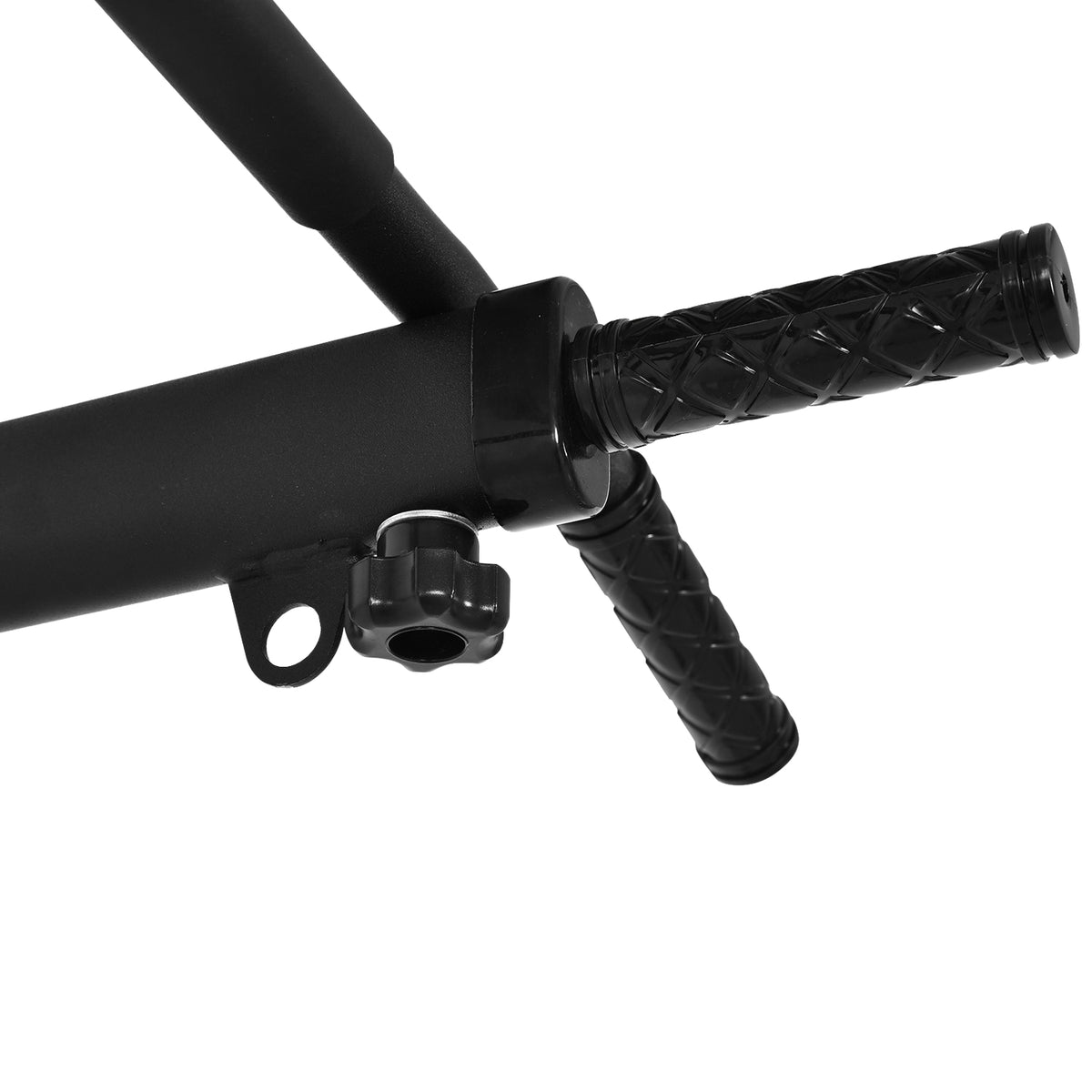 Pull-Up Bar Wall Mounting Pull Up Bar, Horizontal Bar With Eyelets For Punching Bag, Steel, Black, 93.5X65X17 Cm