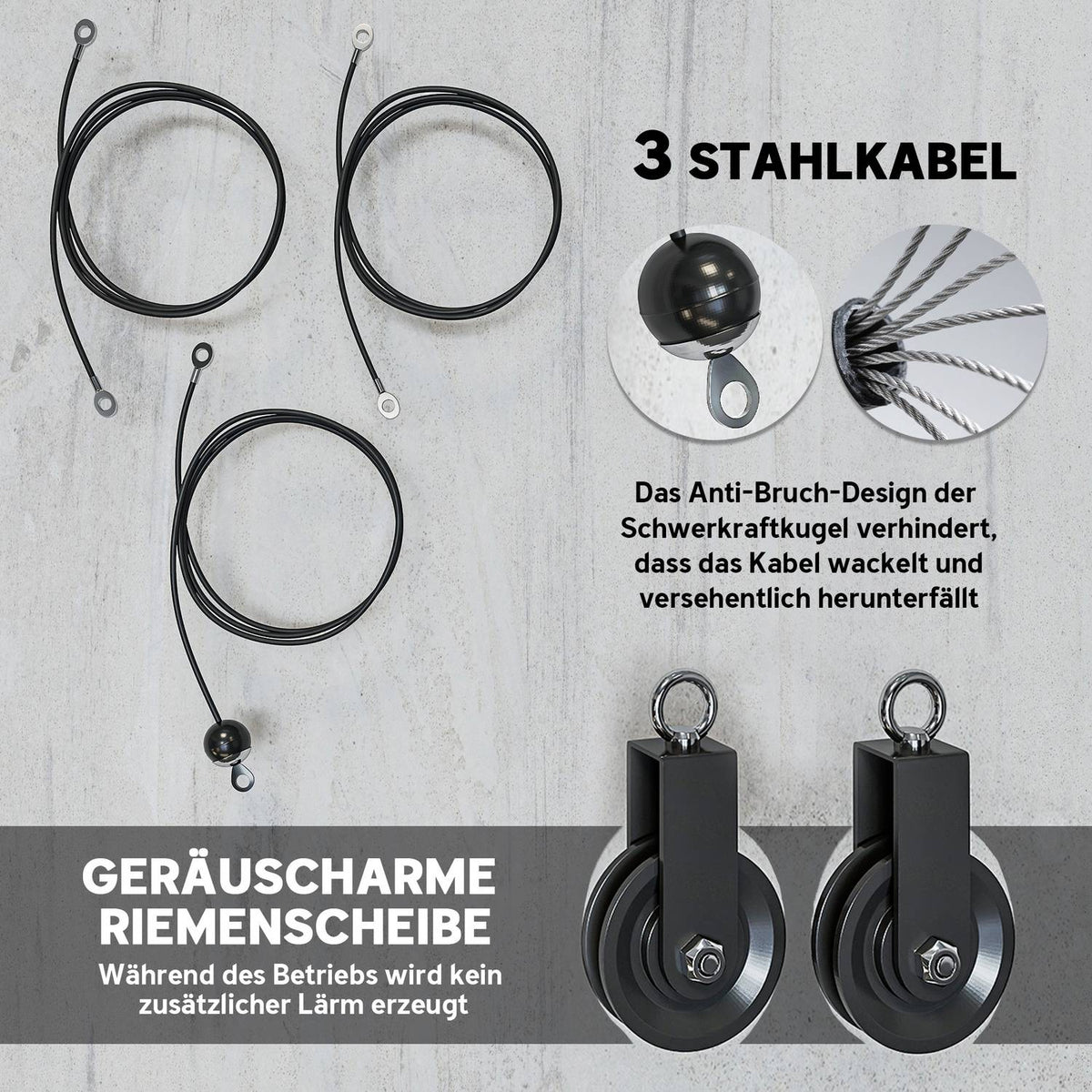 Pulley System for Home Gym Arm Strength Training