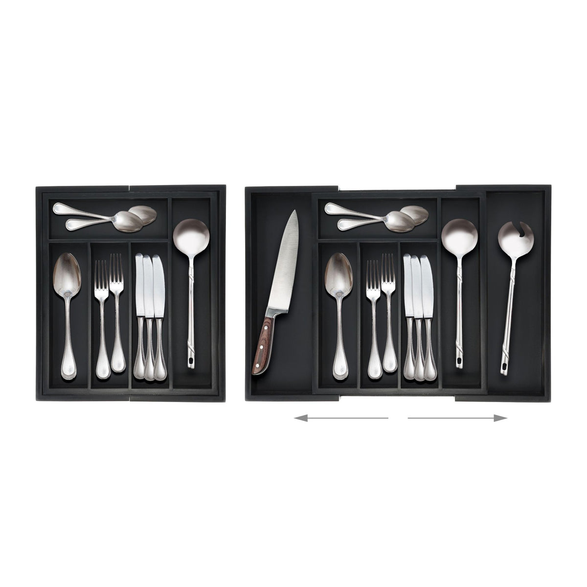 Pull-out cutlery tray
