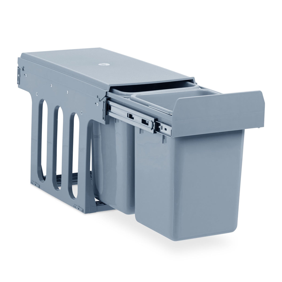 Pull-out source sorting 2 waste bins