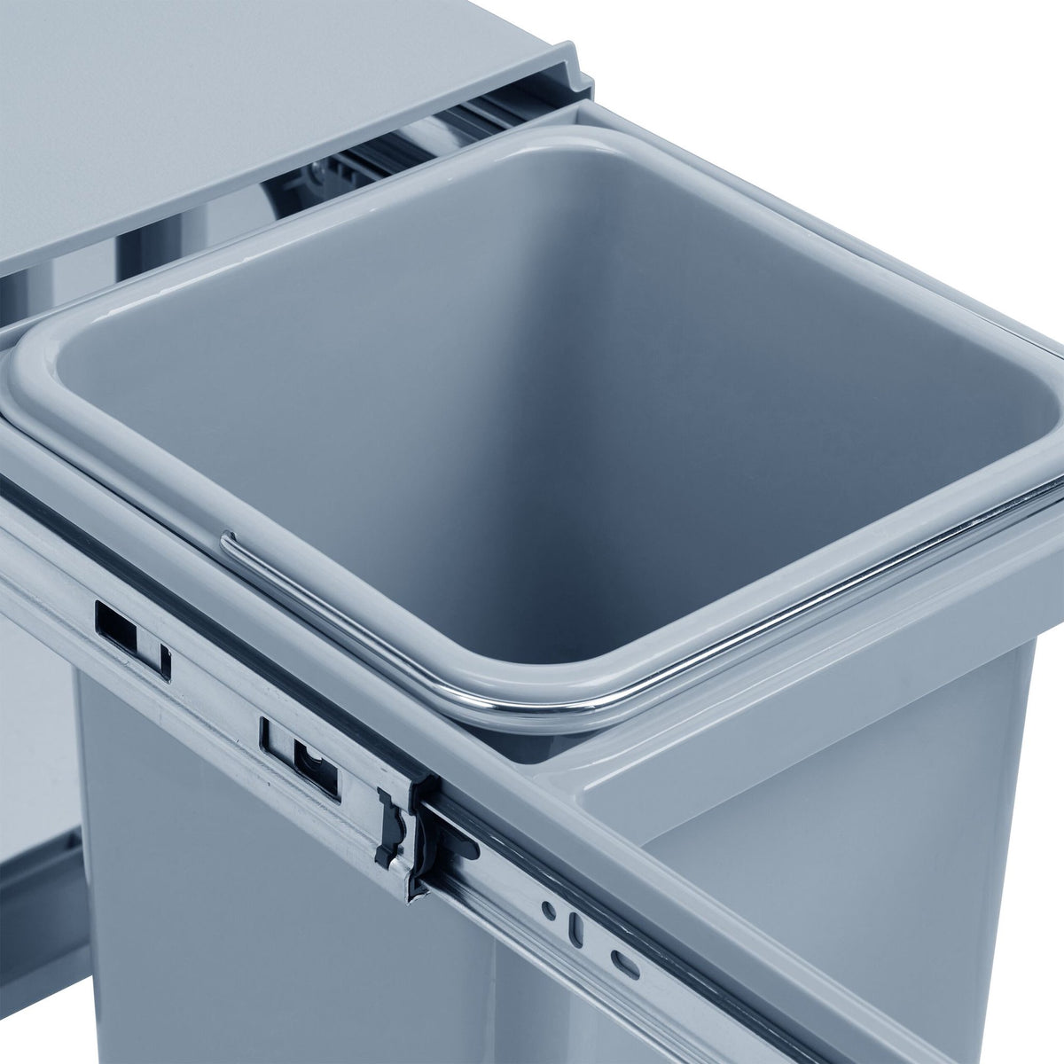 Pull-out source sorting 2 waste bins