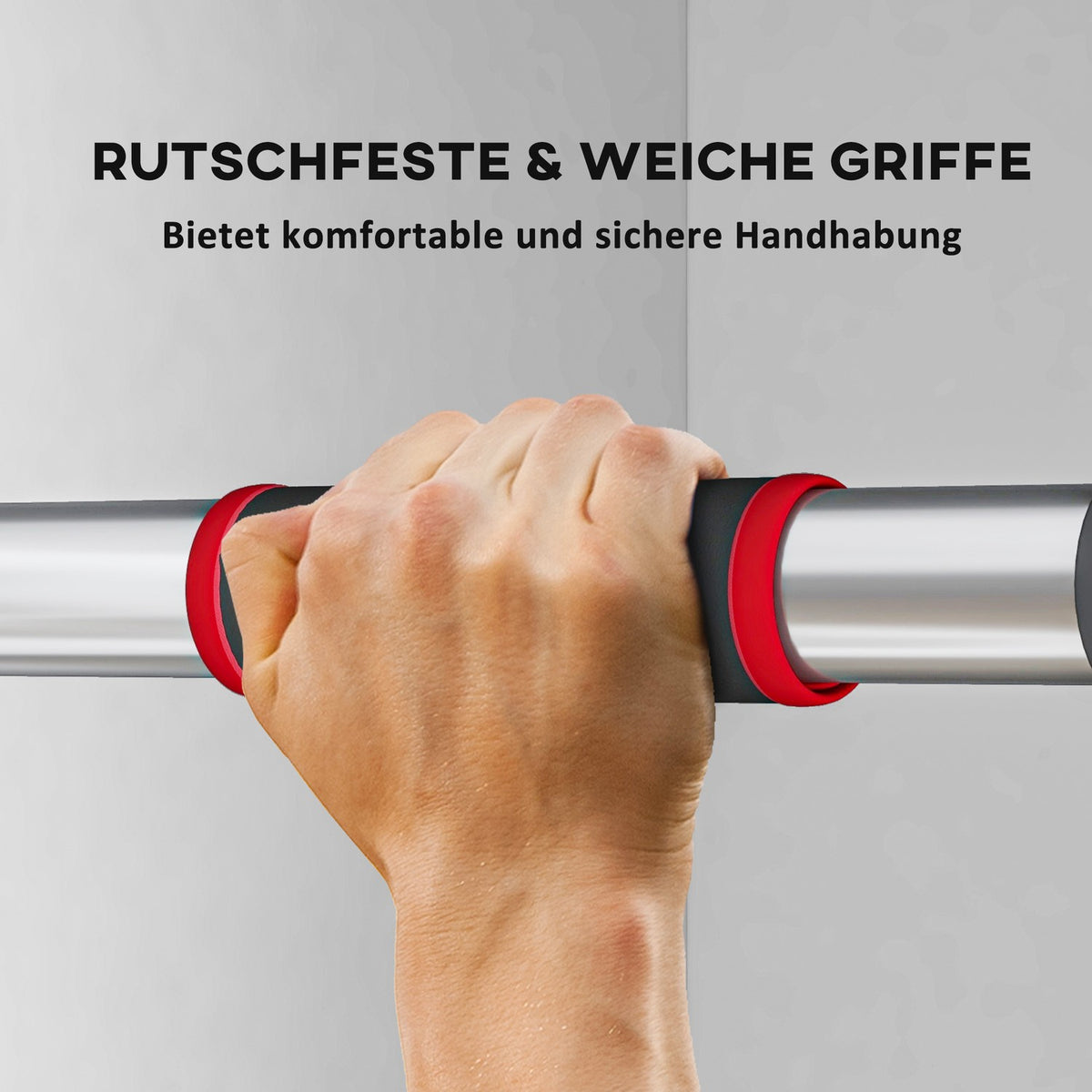 Pull-up bar, adjustable door frame, non-slip door bar, wall mounting, pull up bar for fitness at home, gym, steel, black