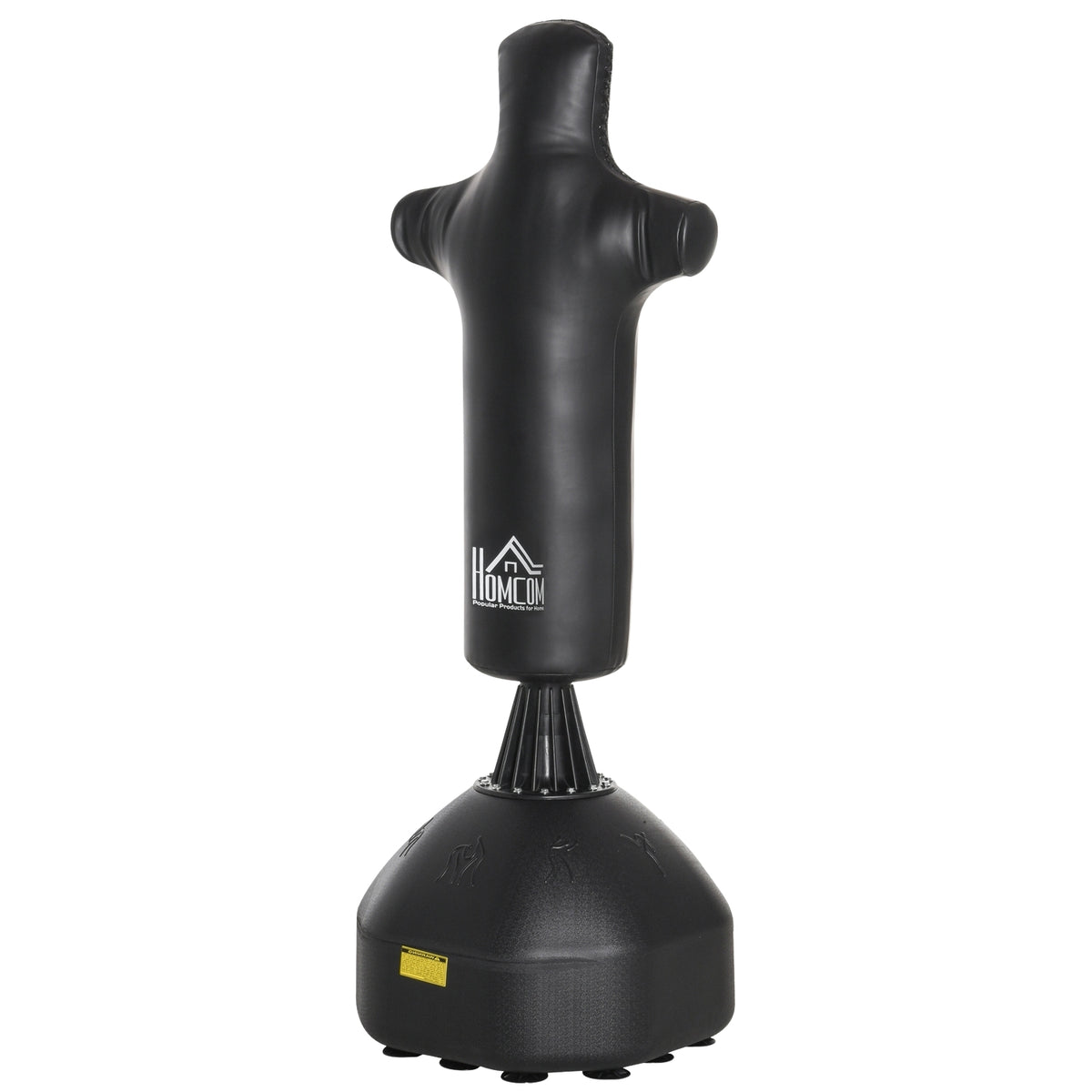 Punching Bag Standing 180Cm Adult Standing Punching Bag Boxing Dummy Boxing Column Humanoid Design Heavy Duty Punching Bag For Professionals And Beginners Black