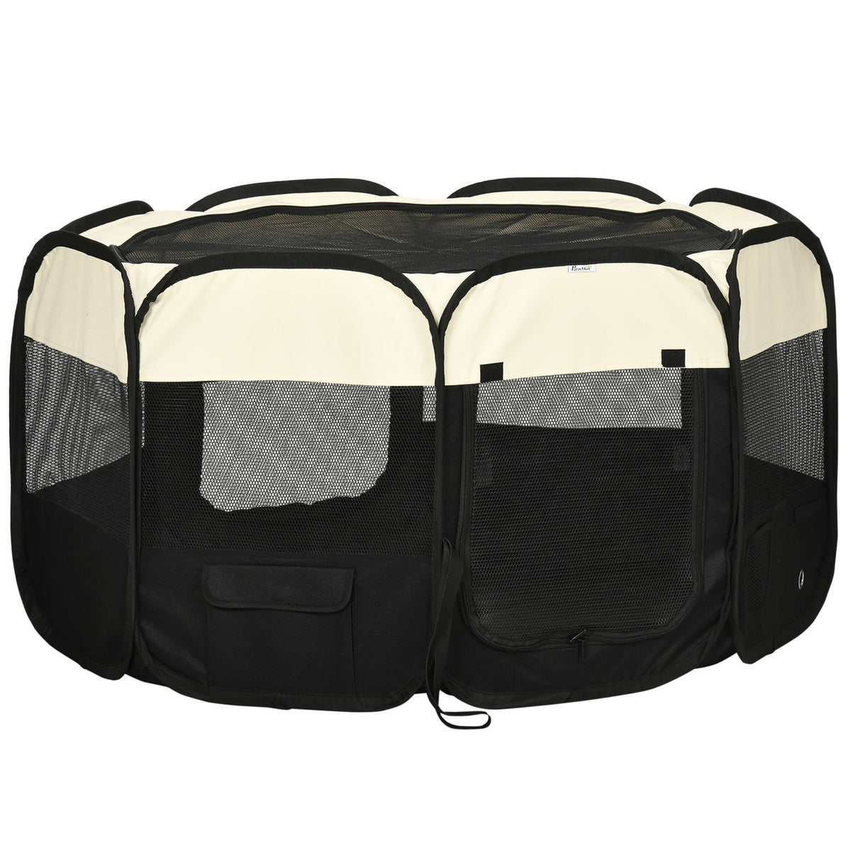 Puppy Playpen Animal Playpen Foldable, Puppy Run Outdoor Enclosure, Waterproof, Portable, 118X118X62Cm