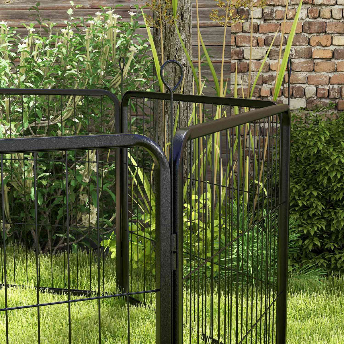 Puppy Run Puppy Outdoor Enclosure With 8 Panels Outdoor Enclosure Playpen Playpen Puppy Fence With Door 60 X 80 Cm