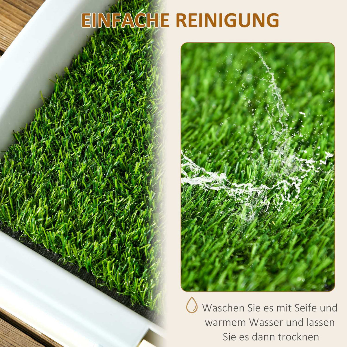 Puppy Toilet Dog Toilet Artificial Grass Dog Toilet Blue 63X48.5Cm