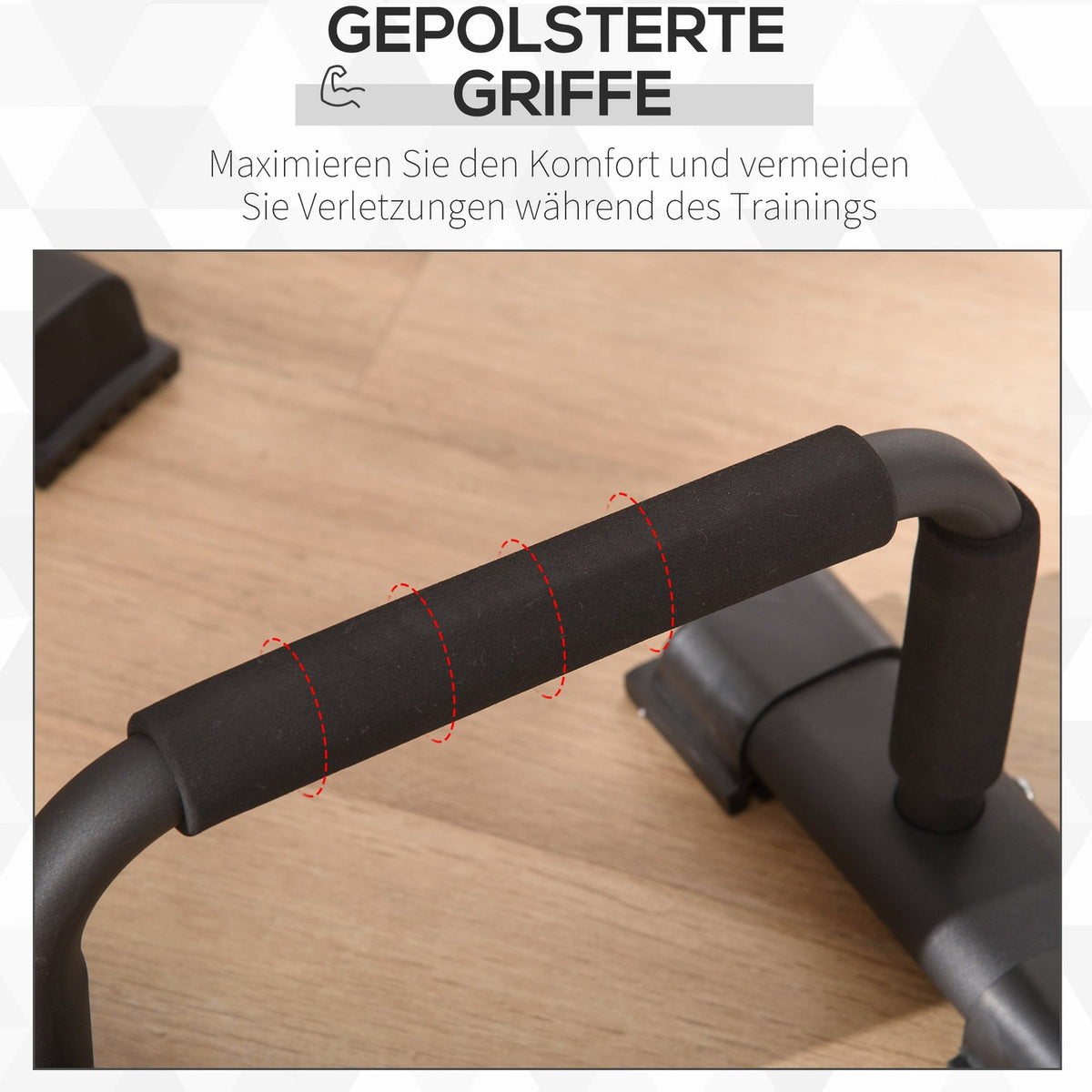 Push-Up Bars Set Of 2 Non-Slip Push Up Bars Steel
