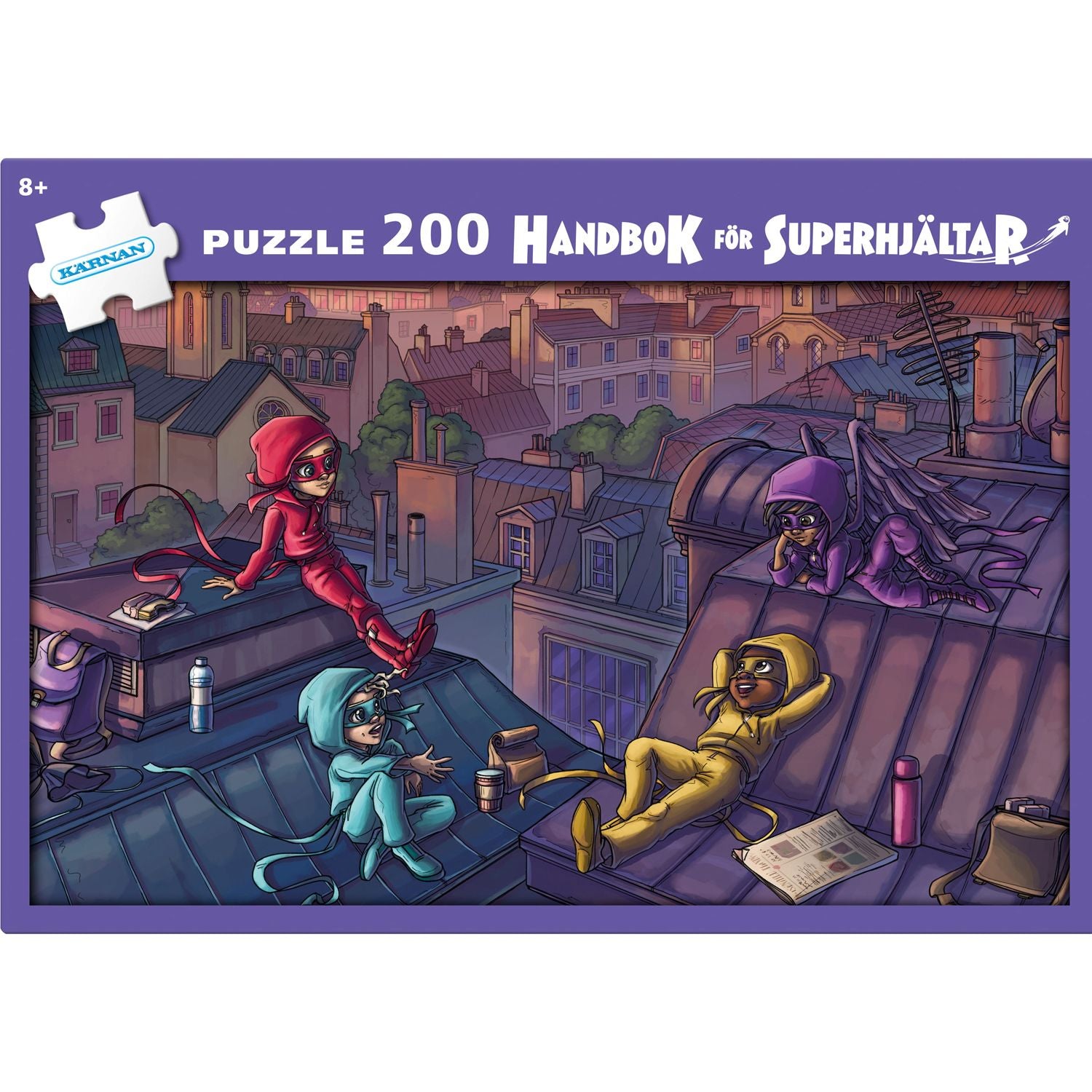 Puzzle 200 pieces Handbook for Superheroes