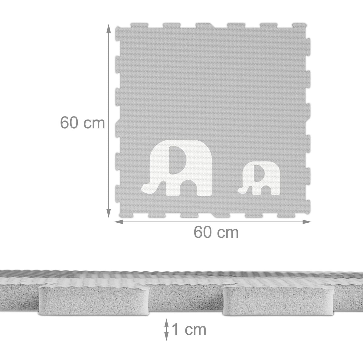 Puzzle mat elephants