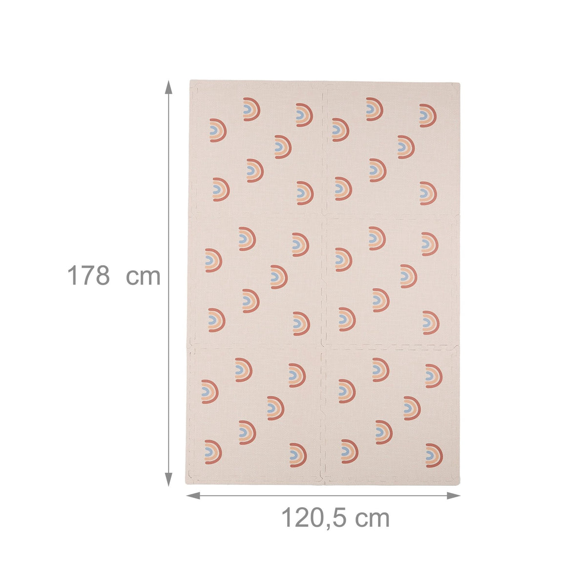 Puzzle mat rainbow 6 parts