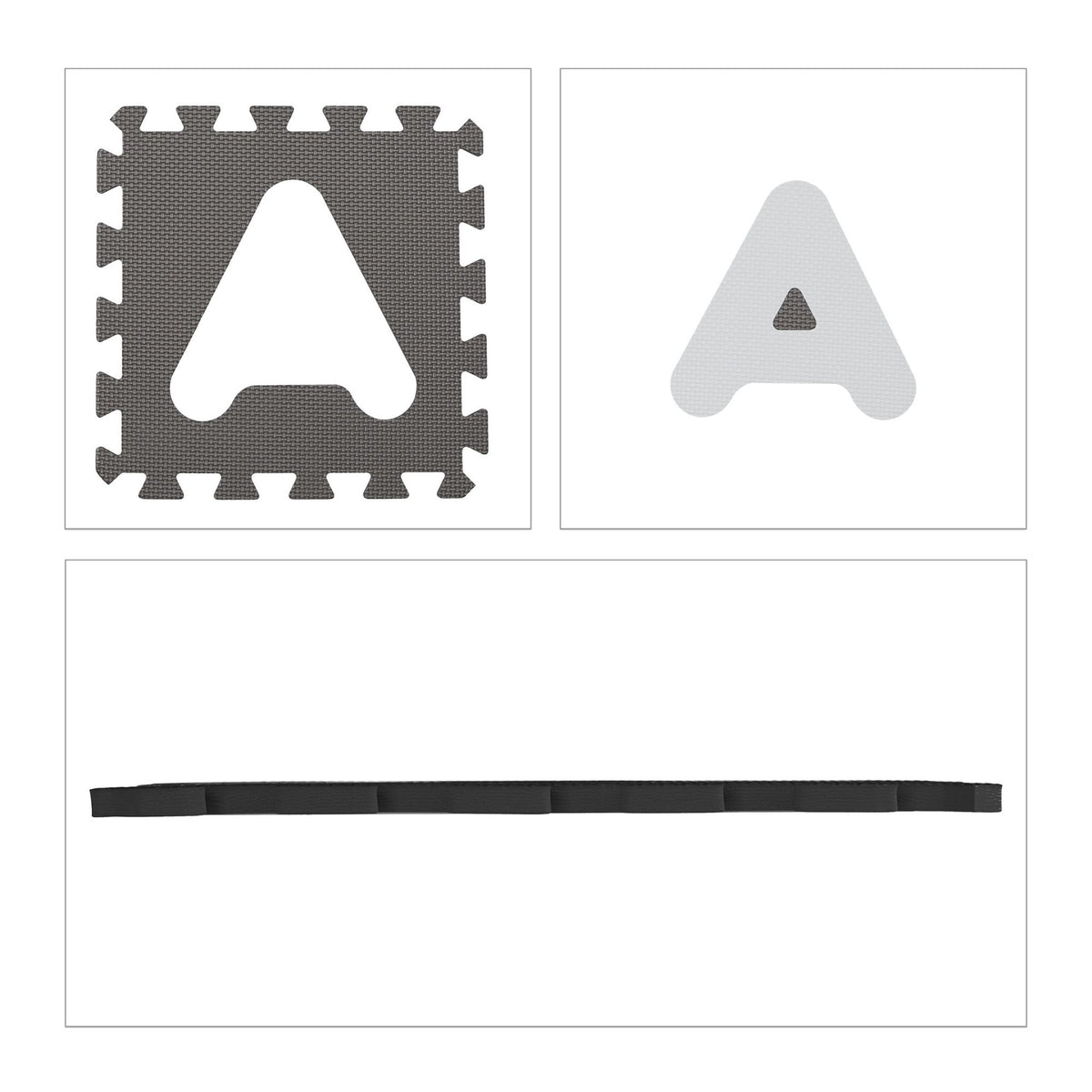 Puzzle mat with ABC and numbers