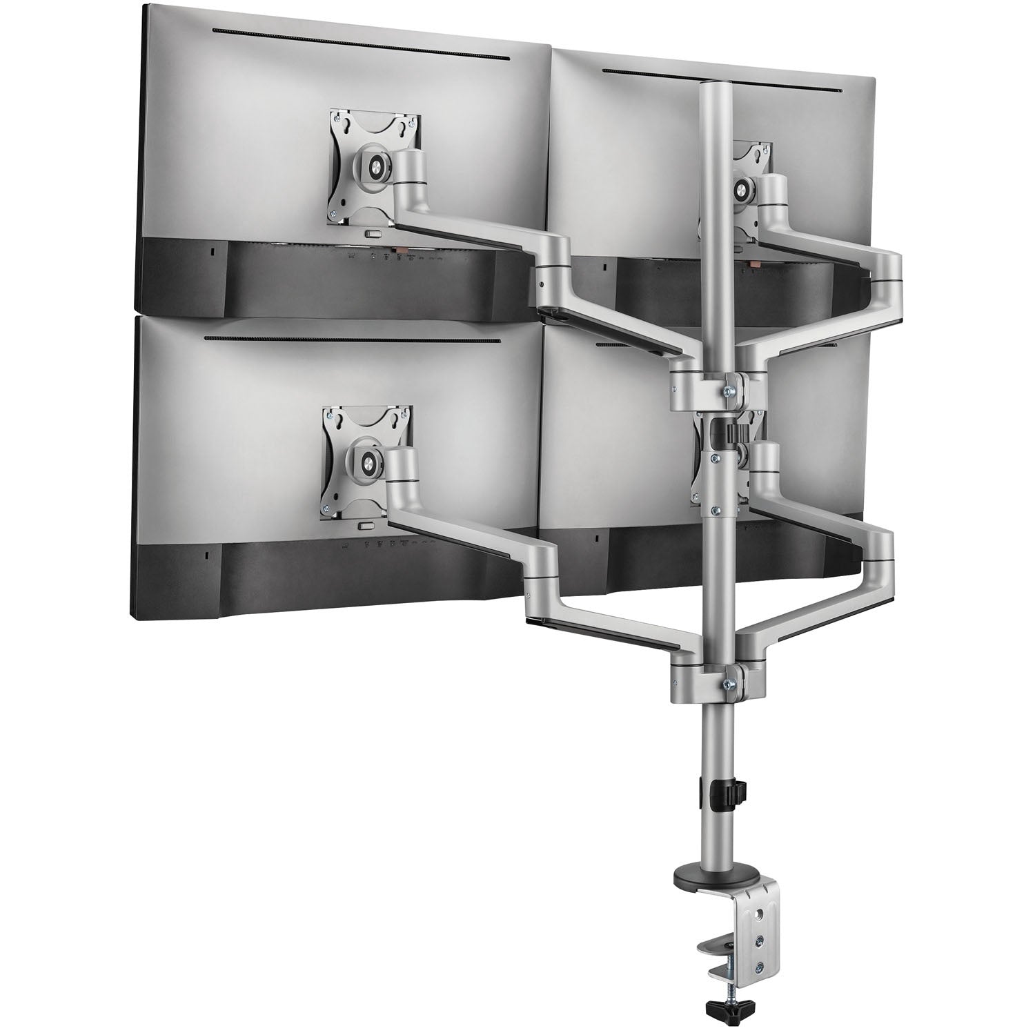 Quad Monitor Mount 17-32" Aluminum with Cable Management