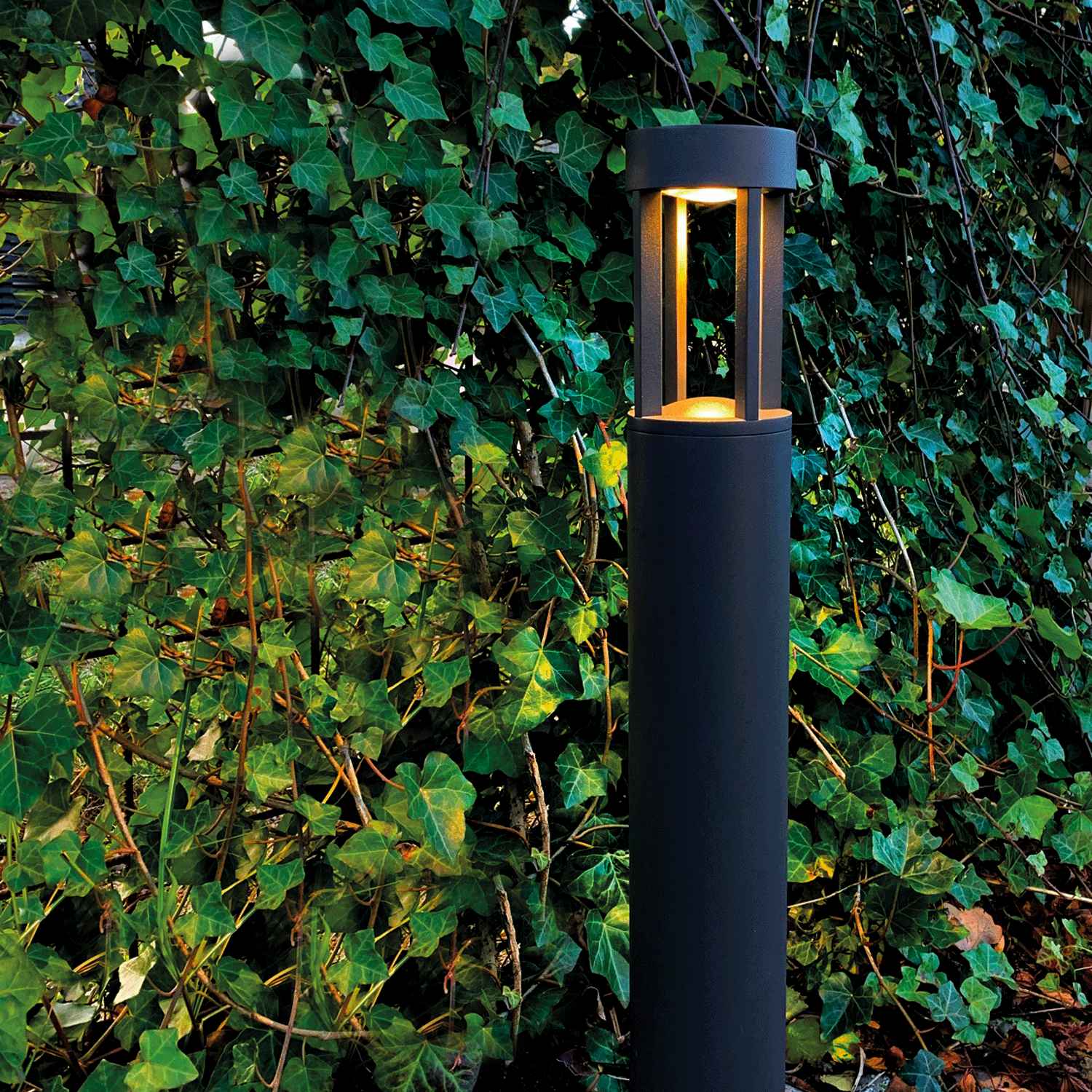 Quadra Bollard 390lm 65cm Black