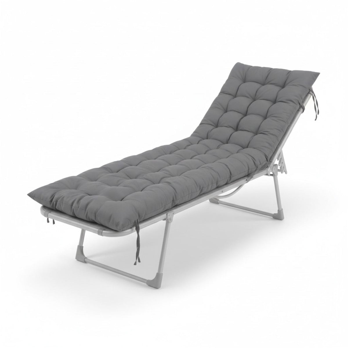 Quilted Garden Bench Cushion with Ties, Thick Padding