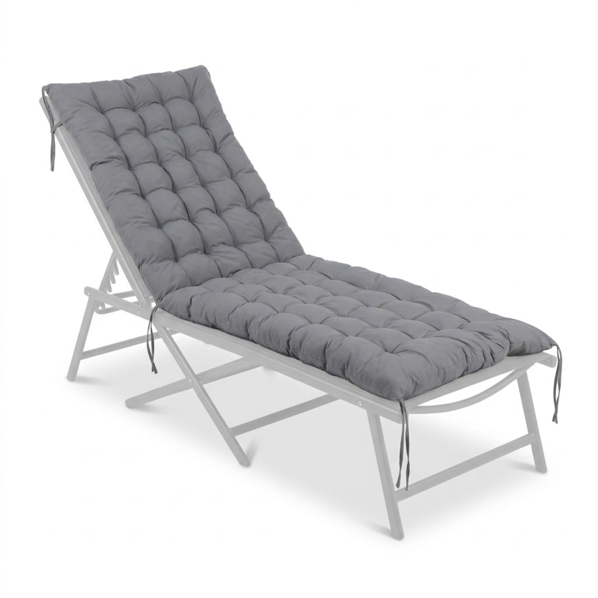 Quilted Garden Bench Cushion with Ties, Thick Padding
