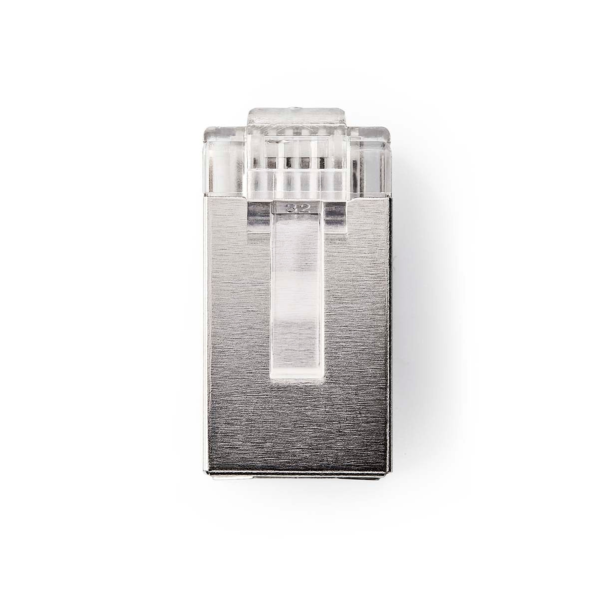 RJ45 connector | Male | Solid STP CAT6 | Straight | Gold Plated | 10 pieces. | PVC | Transparent | Box