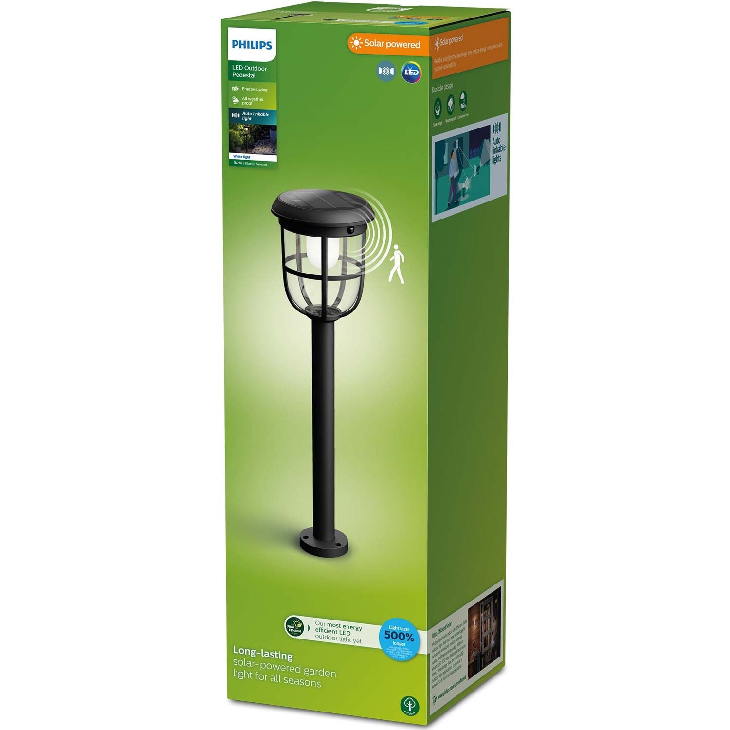 Radii Garden lamp Solar Ultra Efficient LED 250lm Black