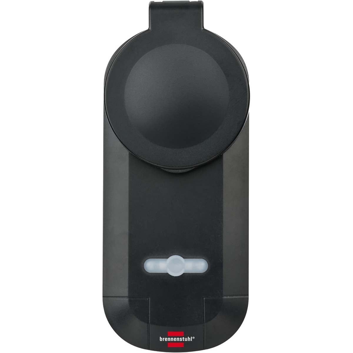 Radio switch kit RC CE1 0201, set of 2 radio-controlled sockets (outdoor area IP44, with hand-held transmitter and increased contact protection) black