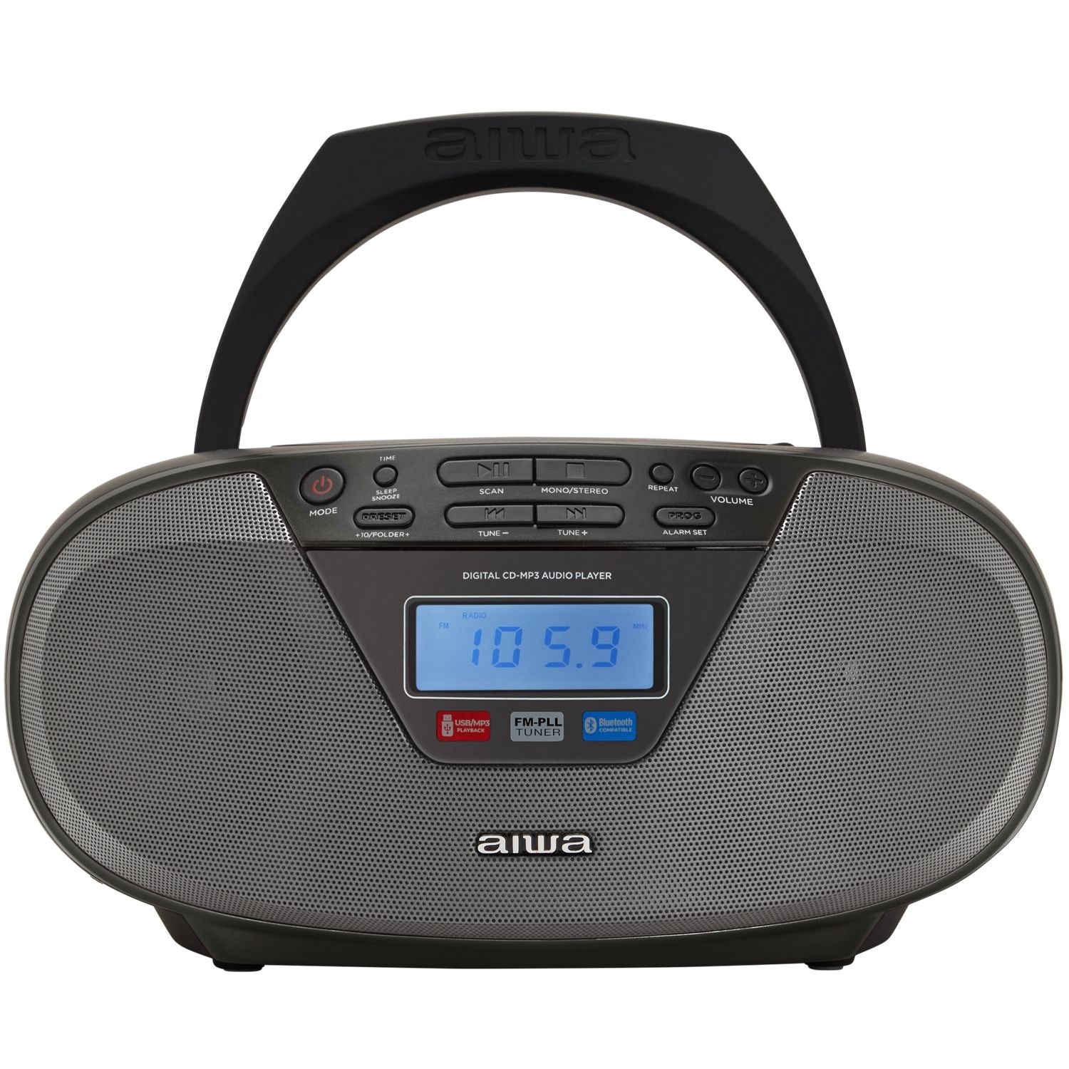 Radio with CD player and Bluetooth Black