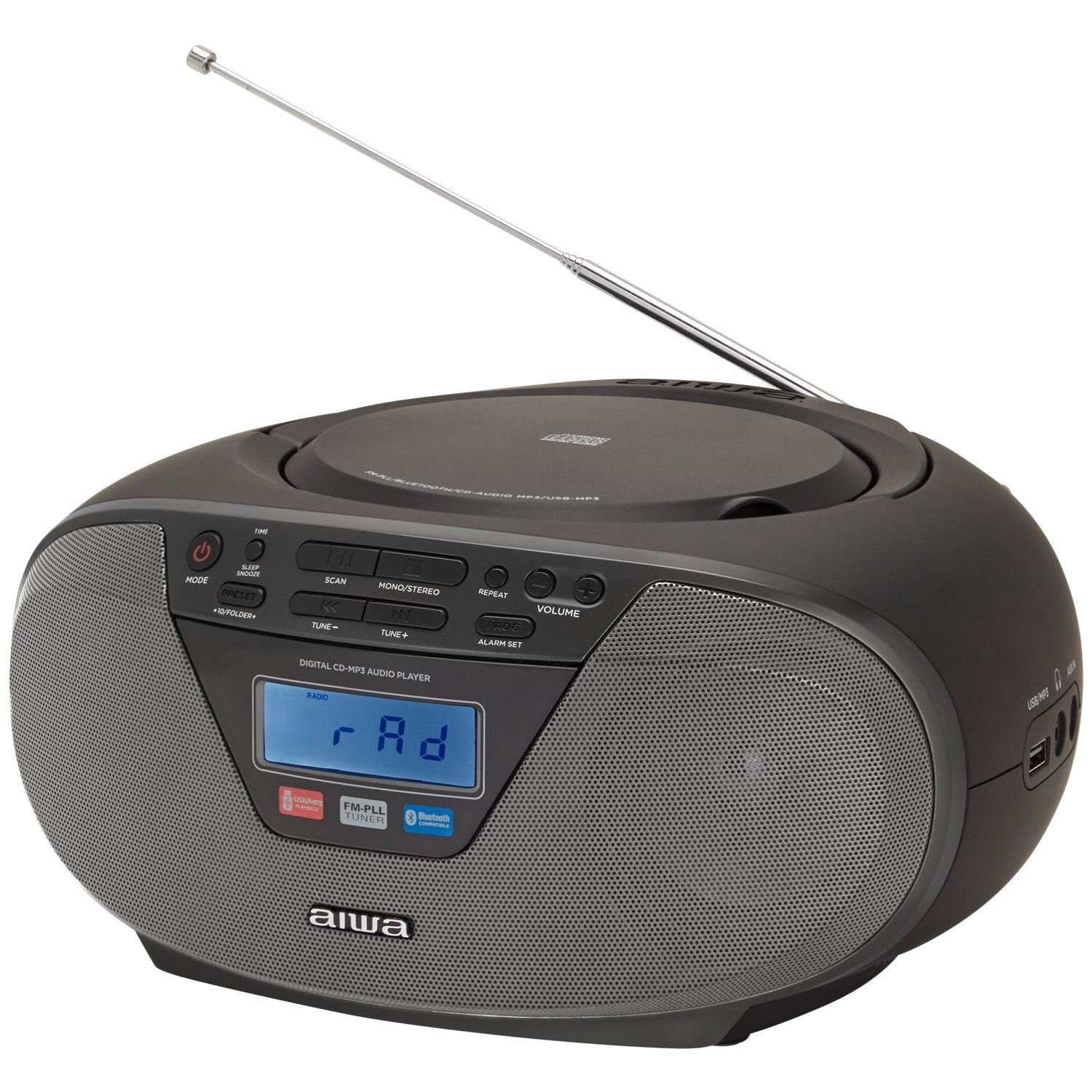 Radio with CD player and Bluetooth Black