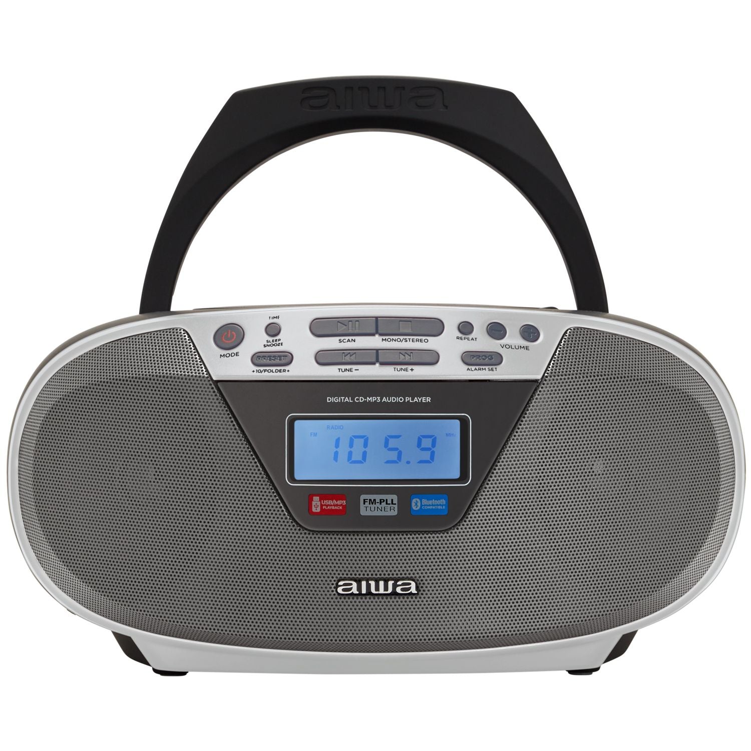 Radio with CD player and Bluetooth Silver