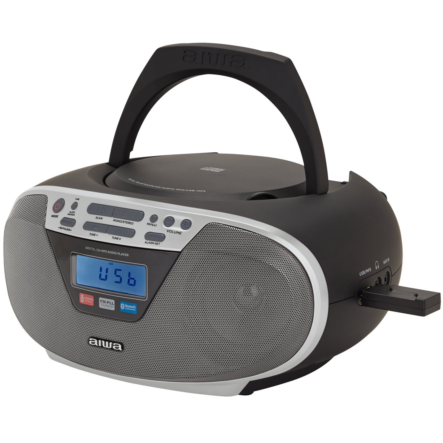 Radio with CD player and Bluetooth Silver